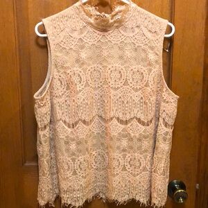 Laced sleeveless Established 1949 lined Top